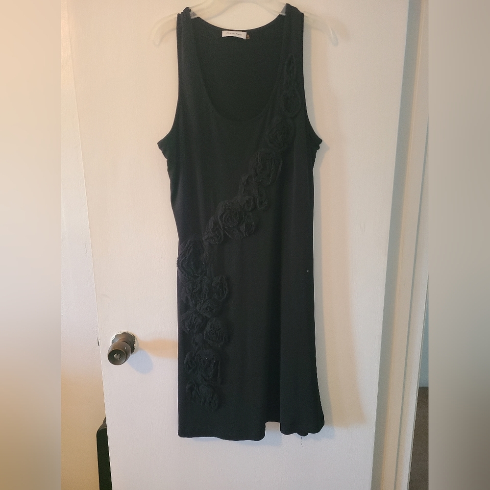Calvin Klein black shift dress